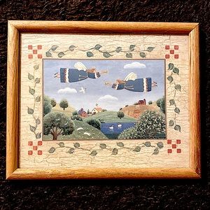 Framed Countryside Angels Picture